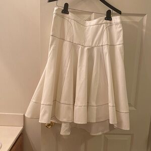 Aleeza Paris Elegant White Women's Skirt